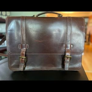 Genuine leather vintage messenger bag